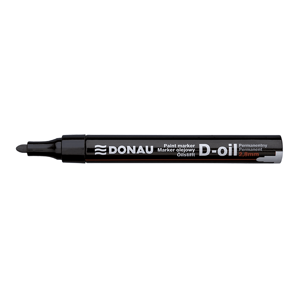 Маркер перманентный на нитрокраске "Donau D-Oil", черный - 3