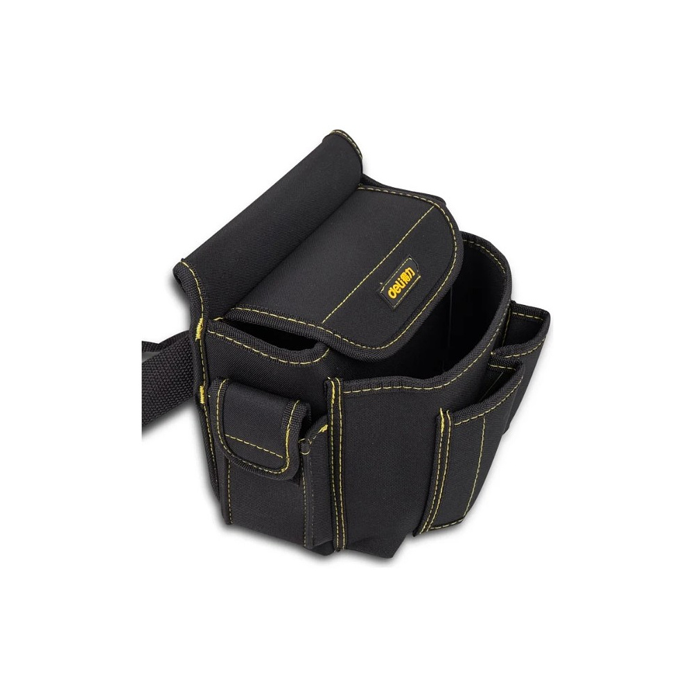 Сумка для инструментов поясная Deli YS EDL-P4, 220х140х200 мм, ткань Oxford, черный - 8