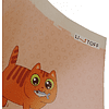 Тетрадь "Котики (Универсальная плашка)", А5, 12 листов, линейка, скоба сбоку, ассорти - 5