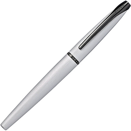 Ручка перьевая "Cross ATX Brushed Chrome Fountain Pen", M, белый, черный, патрон черный - 3