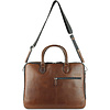 Портфель для документов "Don Valentino", кожа, коричневый - 7