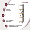 Стеллаж "Loft CH-2", 400х350х1820 мм, черный, табачный крафт - 2