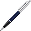 Ручка-роллер "Cross Calais Chrome&Blue Lacquer", 0.7 мм, синий, серебристый, стерж. черный - 2