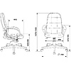 Кресло для руководителя Бюрократ "CH 002 Fabric", ткань, пластик, черный - 10