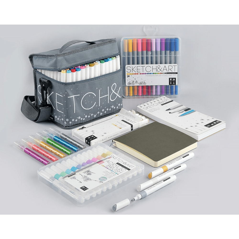 Скетчбук "Sketch&Art", 10.5х22 см , 170 г/м2, 80 листов, на спирали - 6