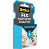 Клейкая лента монтажная прозрачная "3М Scotch", 19x1.5 мм/м - 2