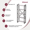 Стеллаж "Loft CH-3", 800х350х1820 мм, белый, золотой крафт - 2