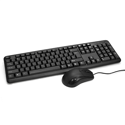 Клавиатура + мышь ExeGate Professional Standard Combo MK120-OEM, проводные, черный