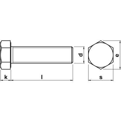 Болт шестигранный М12х90 мм, DIN 933/ГОСТ 7798-70, цинк, 5 кг - 2