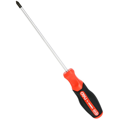 Отвертка Deli RS EDL3460, PH2х100 мм., черный/красный