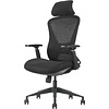 Кресло для руководителя EVOLUTION "OFFICE COMFORT", ткань, сетка, пластик, черный - 3