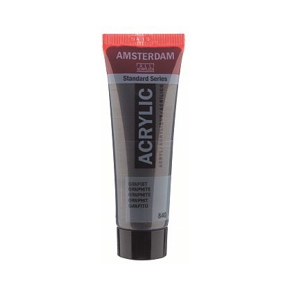 Краски акриловые "Amsterdam", 840 графит, 20 мл, туба