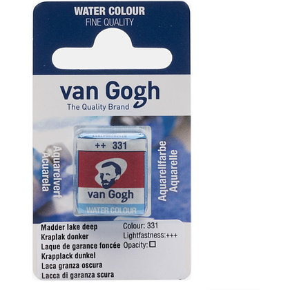 Краски акварельные "Van Gogh", 331 красный мареновый темный, кювета