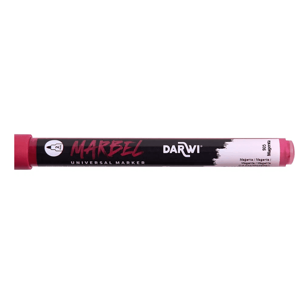 Маркер акриловый "Darwi.Marbel" 905, пурпурный - 4