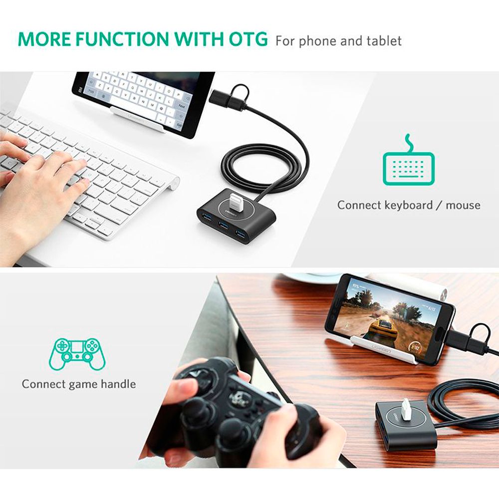 USB-хаб Ugreen "CR113 (40850)" - 3